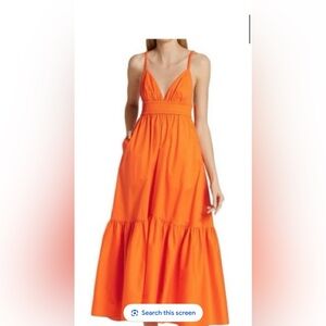 A.L.C Rhodes Citrus Cotton Cut out Dress